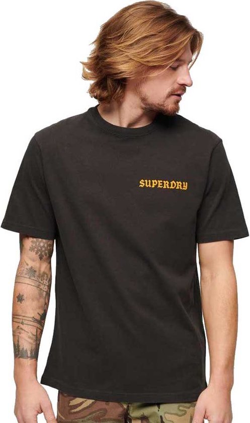 Superdry T-shirt ample à manches courtes Tattoo Graphic Vert 2XL Homme