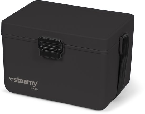Steamy Classy 12 - Kleine Koelbox incl. divider/ snijplank met Schouderband - 12 Liter - Raven Black van Steamy — afbeelding 2