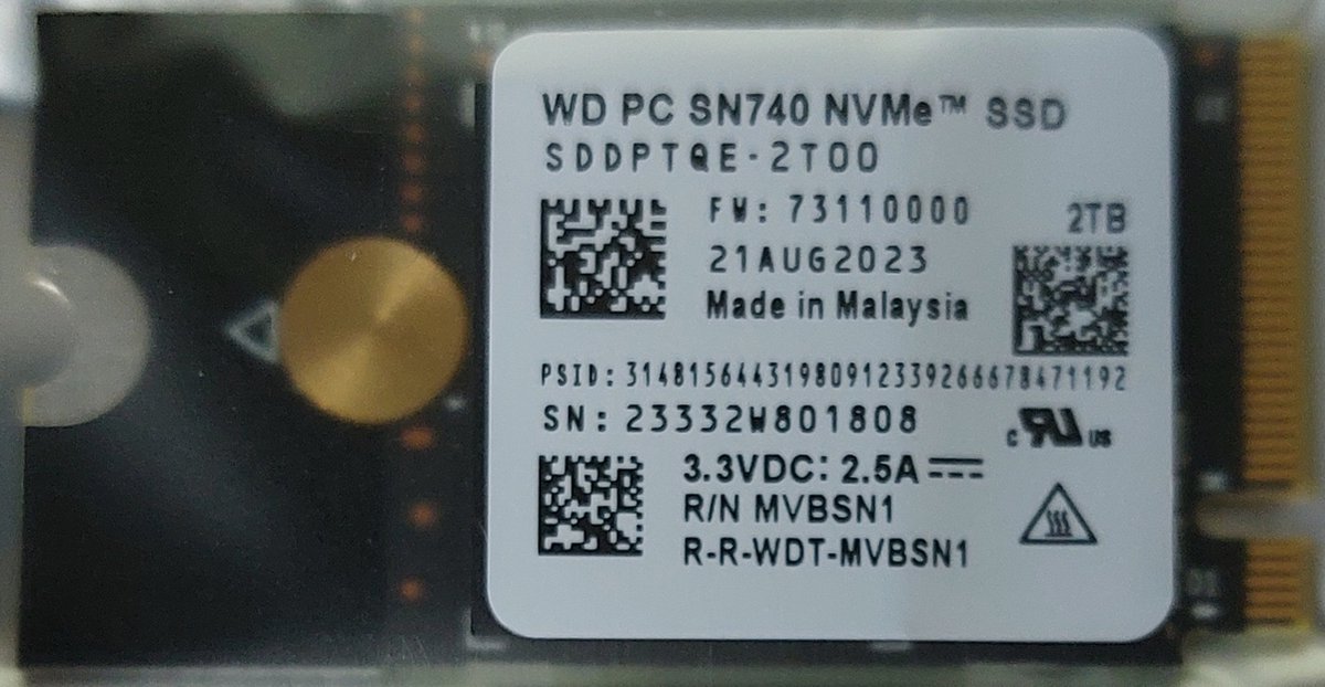 WD 2242 SSD 2TB