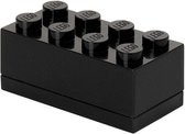 LEGO - Opbergbox Mini Brick 8 - Polypropyleen - Zwart