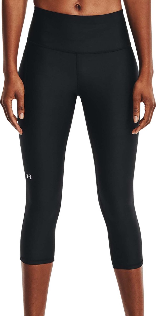 Under Armour Tech Hi Capri-BLK Dames Sportbroek - Zwart - Wit van Merkloos — afbeelding 5