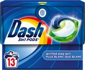 Dash Wasmiddelcapsules 3in1 Pods Witter dan Wit - 4 x 13 stuks - Voordeelverpakking