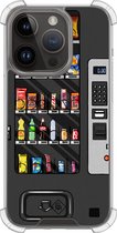 Casimoda® hoesje - Geschikt voor iPhone 13 Pro - Snoepautomaat - Shockproof case - Extra sterk - TPU/polycarbonaat - Zwart, Transparant
