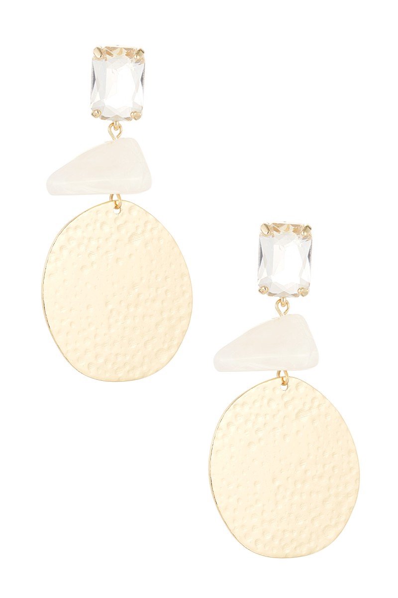 Statement Oorbellen Beach Vibes - Wit