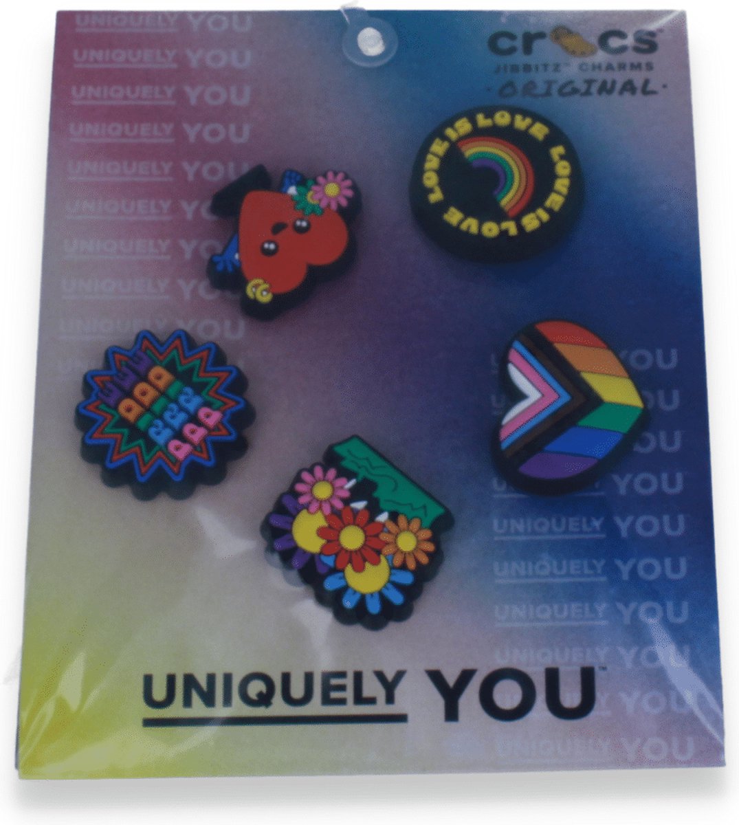 Crocs Jibbit Love Is Love 5 Pack | Multicolor | Maat: One Size