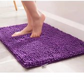 Lot de 2 | Tapis de bain | Tapis de bain | Accessoires de salle de bain | Tapis de bain antidérapant | Tapis de salle de bain | Violet | cm 38 cm x 59 cm