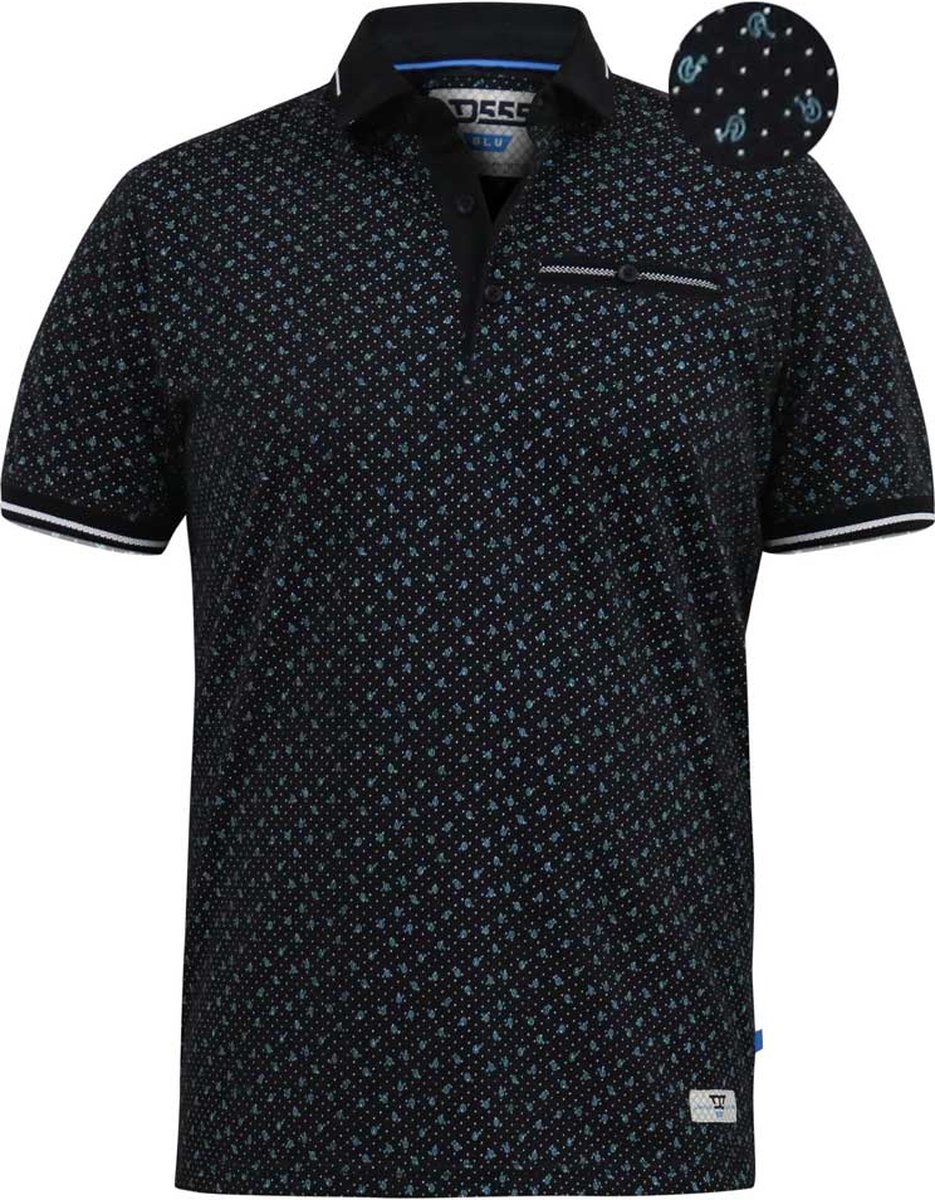 Duke 555 Wilson Polo Blauw Maat 4XL Big Men Size