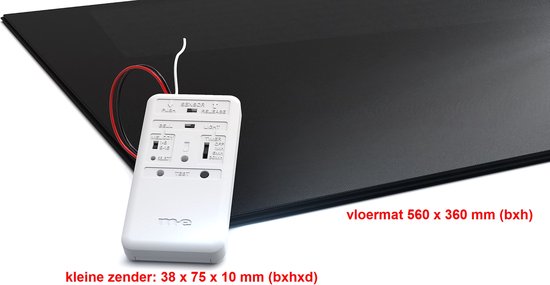M-E BELL-577 TX Draadloze SENSORMAT - voor koppeling aan M-E deurbel- of entreemeldersysteem - zender - 41402 — afbeelding 2