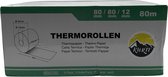KURTT - 10 stuks Premium Thermo-kassarollen, 80 mm x 80 mm x 12 mm - wit - voor epos-kwitanties of creditcard - kassabonrollen - pinrollen - thermopapier - bpa vrij -