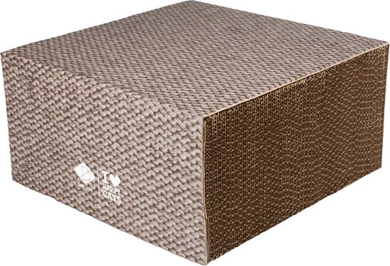 FREYA Cardboard scratcher block S - 30x30x15cm beige