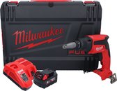 Milwaukee M18 FSG-501X accu droge montagebouwschroevendraaier 18 V 13 Nm borstelloos + 1x oplaadbare accu 5.0 Ah + lader + HD doos