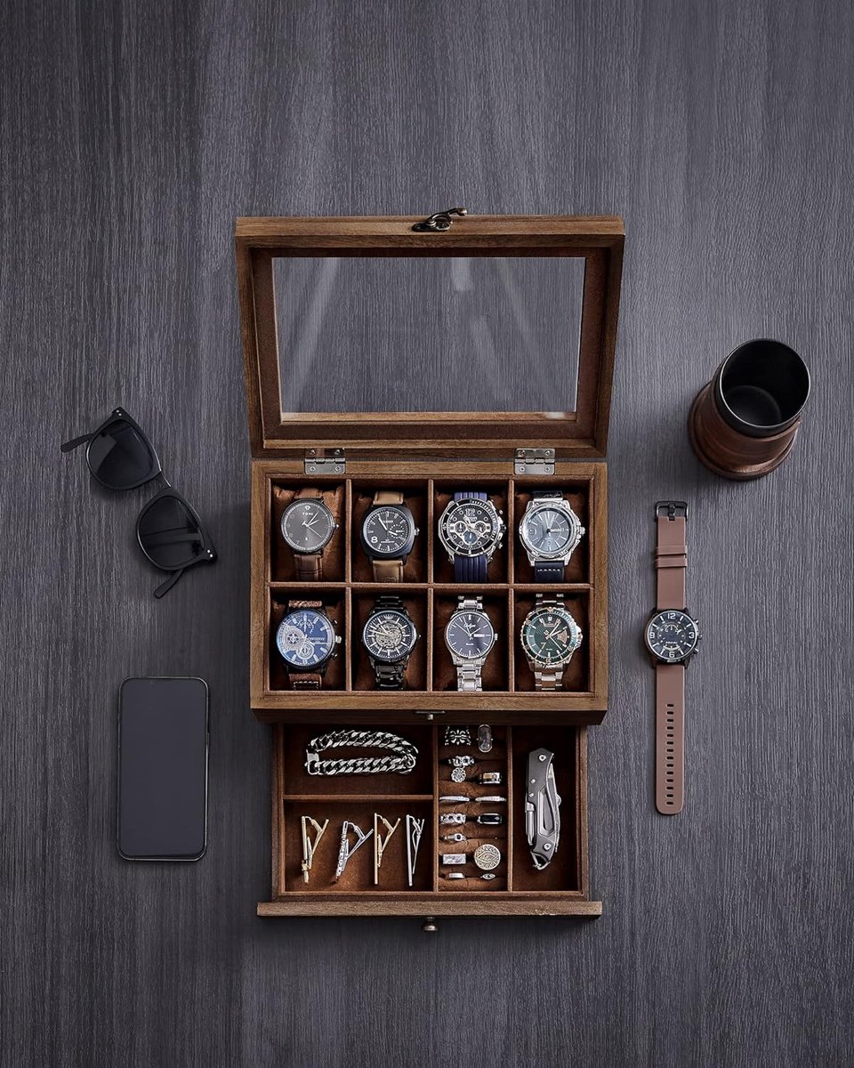 horlogebox - horlogekussen, horlogekast \ horloge doos 19D x 27W x 12.5H centimetres
