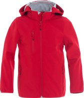 Clique Basic Softshell jacket junior rood 130-140