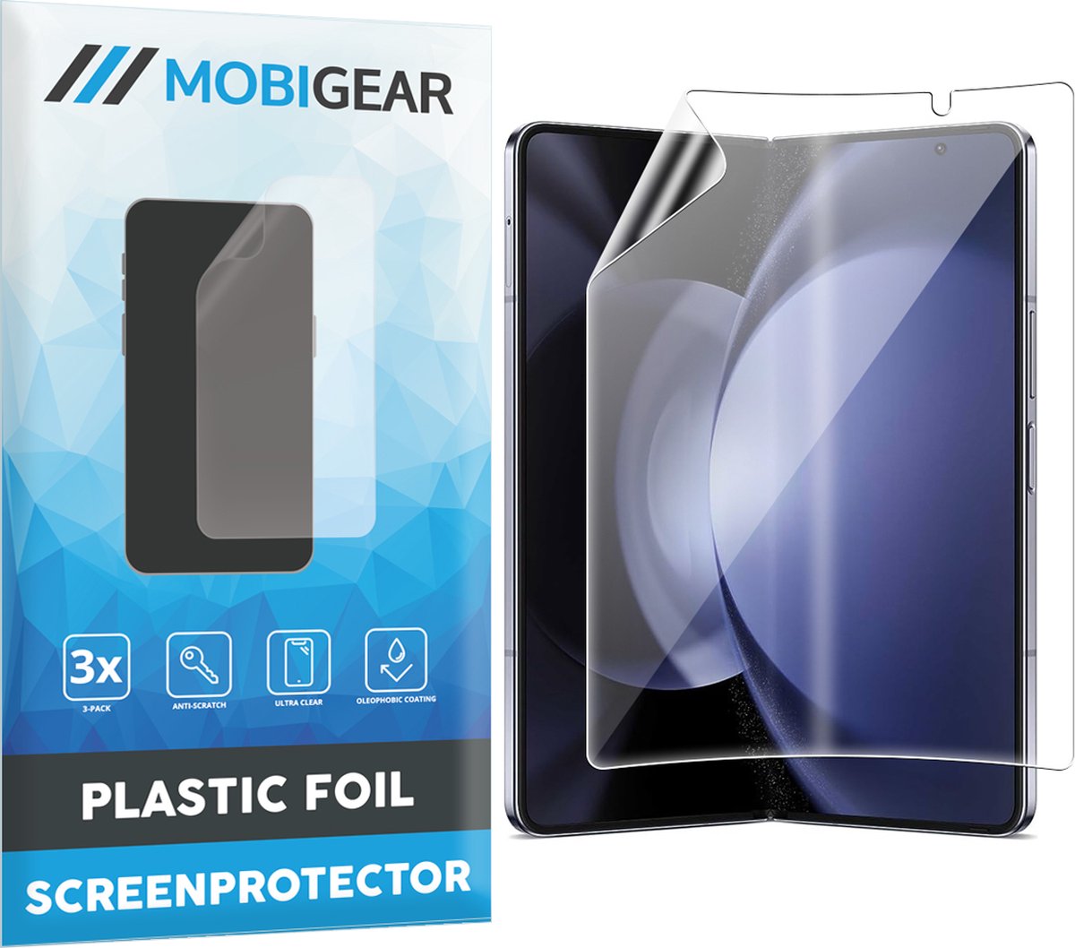 GrizzlyCoat Screenprotector geschikt voor Samsung Galaxy Z Flip 5 Hydrogel TPU | GrizzlyCoat Screenprotector - Case Friendly - Zwart