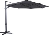 AXI Cyrus Premium Zweefparasol Ø 300cm Antraciet/grijs – Gepoedercoat aluminium frame met kruisvoet – 360° Draaibaar - Kantelbaar – UV werend doek