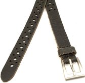 Thimbly Belts Dames riem zwart crackle - dames riem - 2 cm breed - Zwart - Echt Leer/Nubuck - Taille: 105cm - Totale lengte riem: 120cm