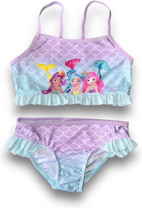 Mermaid Magic - Bikini - Badpak - zwempak meisjes - Pastel - Maat 122/128 - Kerst & Sinterklaas Cadeautjes - Cadeau - kado - schoolcadeautjes sinterklaas