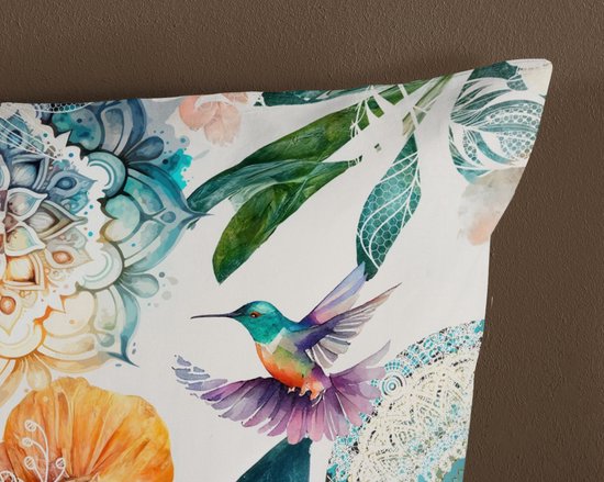 HIP dekbedovertrek mandalas en bloemen - 2 persoons 200x200/220 cm - Multi - 100% Katoen satijn — afbeelding 3