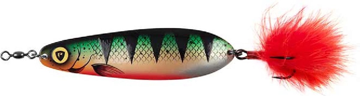Fox Rage Ultra UV Spoons 8cm 18g haak 4/0 - Kleur : UV Perch