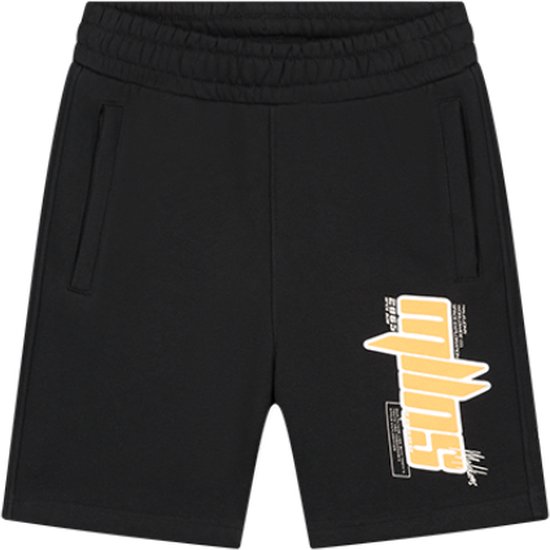 Malelions Font Shorts Broeken Jongens - Zwart - Maat 152