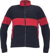 Cerva MAX sweater 03060067 - Zwart/Rood - XL