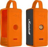 kwmobile siliconen hoesje voor mini-speaker - geschikt voor Marshall EMBERTON - Flexibel materiaal - Speakercase in oranje