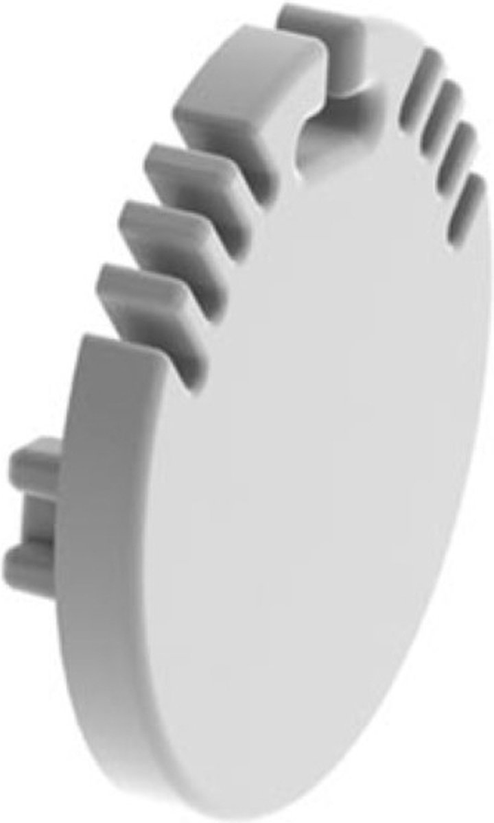 LEDsON ALUMINIUM AFSLUITDOP VOOR ALUMINIUMPROFIEL VOOR LEDSTRIP ALU-ROUND - ZONDER KABELOPENING - ZILVER
