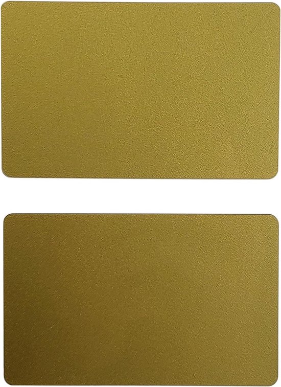 PVC card Goud glans (100 stuks)