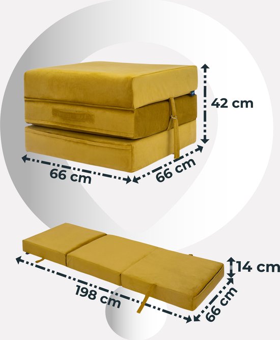 Fluween Opvouwbaar Matras - Volwassen Vouwmatras 1 Persoons - Logeermatras Opvouwbaar - Logeermatrassen - Inklapbaar Matras Logeerbed - Merkloos