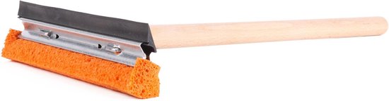 Benson Raamwisser met houten steel - 45 cm - streeploze glans - rubberen spons - voor auto en thuis