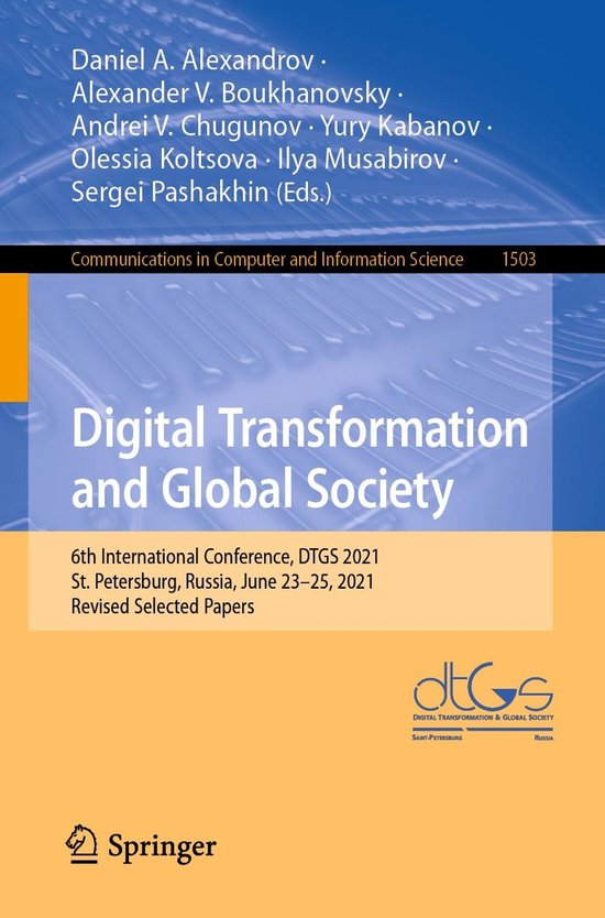Springer Nature Proceedings Computer Science - Digital Trans ... - cover