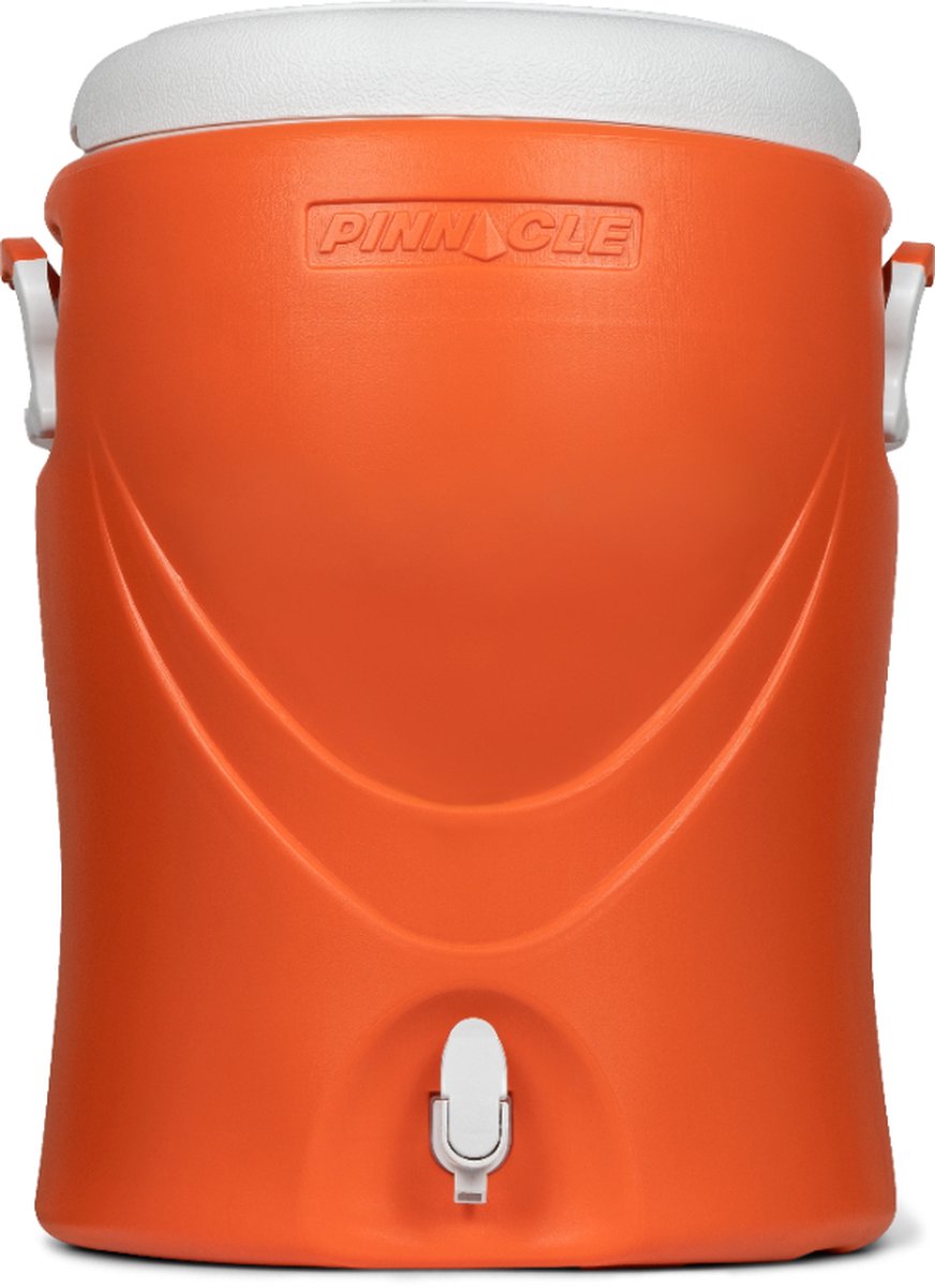 Pinnacle Platino 10 Gallon - GeĂŻsoleerde Drankdispenser / Drankkoeler met kraantje - 40 Liter - Oranje
