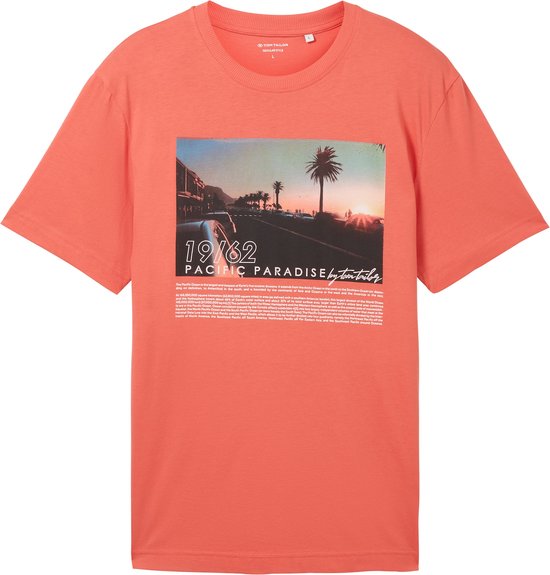 TOM TAILOR photoprint t-shirt Heren T-shirt - Maat XL