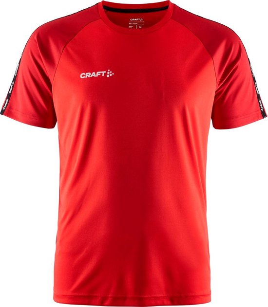 Craft Squad 2.0 Contrast T-Shirt Heren - Rood | Maat: 3XL