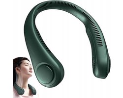 Draagbare Nek Ventilator Oplaadbaar • Bladloos • Halsventilator • Hoofd Ventilator • Gezichtsventilator • Gezicht ventilator • Nekventilator • USB • USB ventilator • Verkoeling • Nek Verkoeling