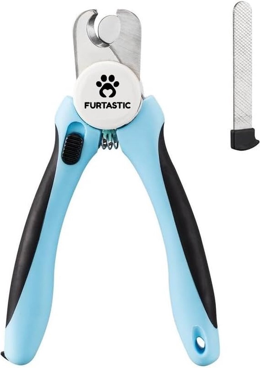 Pätsworld Professionele klauwschaar voor honden en katten, dierensalon- kwaliteit, nagelverzorging, voor thuis, klauwen zorg veilig en eenvoudig thuis door een afstandhouder, incl. nagelpijlen