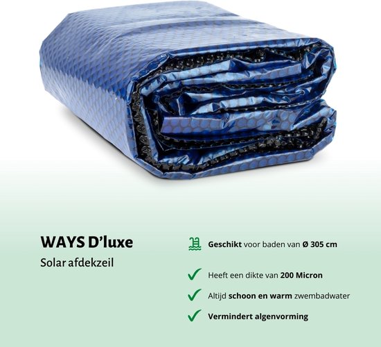 Intex Rond Opblaasbaar Easy Set Zwembad - 305 x 76 cm - Blauw - Inclusief Pomp Solarzeil - Onderhoudspakket - Filter - Schoonmaakset