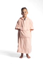Belieff Poncho Handdoek - Dino Snuggie Kind 6/10 jaar – Badponcho's - Omkleed Handoek - Badponcho Kind – Handdoek Poncho - Maat 134/158 – 100 cm – Kindersnuggie – Roze