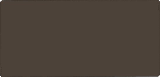 NOOBLU Bureau onderlegger DUBL - 85 x 45 cm - Senso Chocolate brown