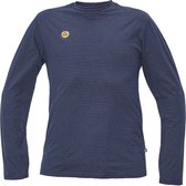 Cerva NOYO ESD LS T-shirt 03040136 - Navy - M