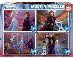 EDUCA - 18640 - Multi 4 Frozen 2 50 + 80 + 100 + 150