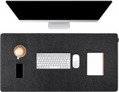 Tapis De Bureau En Feutre Antidérapant 90x40 Cm - Protection Table Pour Ordi, Gaming, Bureau Maison