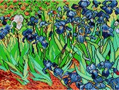 Voorbedrukt Stramien Irissen van van Gogh 36 x48 cm zonder garen