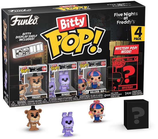 Funko Pop! FIVE NIGHTS AT FREDDY'S - Bitty Pop 4 Pack 2.5cm - Freddy
