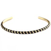 Gouden bangle stripe zwart