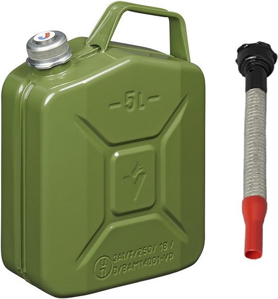 Metalen jerrycan voor opslag Brandstof Benzine Diesel Oliecontainer met