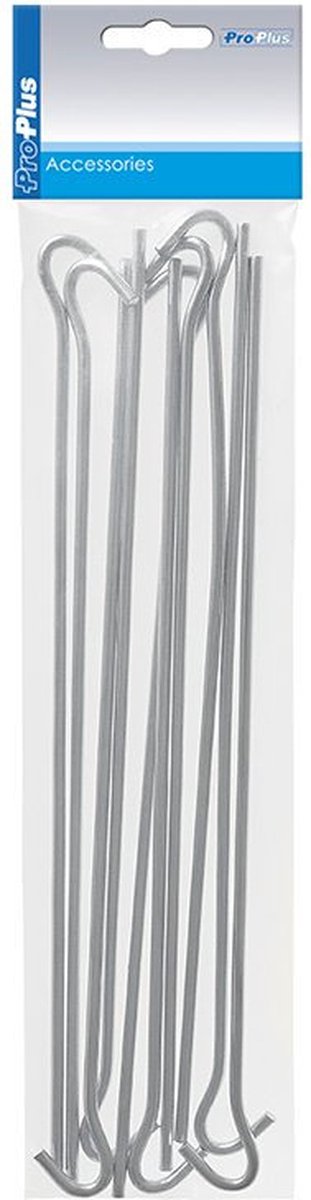 20x Stuks grondpennen/tentharingen metaal halfrond 30 cm - Kampeer artikelen voor tent of windscherm van Insorti — afbeelding 2