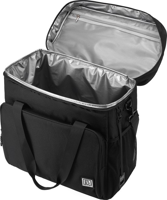 Brisby Sac isotherme 4 couches – Sac à déjeuner 40 litres – Zwart