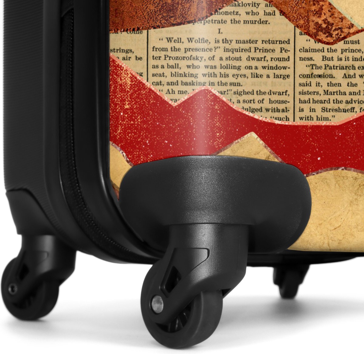 NoBoringSuitcases.com - Koffer oranje voor vliegtuig reizen - Past binnen 55x40x20 cm en 55x35x25 cm - Travelcase reisbagage - Trolley handbagage travelcase - Valiezen met wieltjes volwassenen - Reiskoffer op wielen - Harde rolkoffer lichtgewicht – foto 6