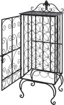 vidaXL-Wijnrek-voor-28-flessen-metaal